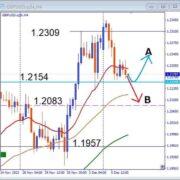 GBPUSD, 1.2154サポート